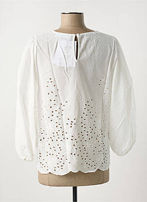 Top col rond blanc SELECTED femme