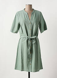 Robe courte col v vert VILA femme
