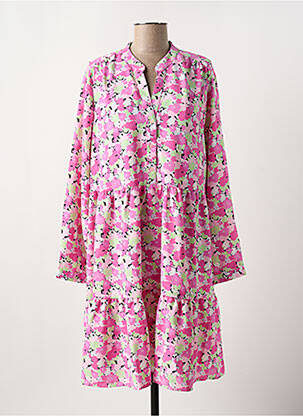 Robe courte rose SELECTED pour femme