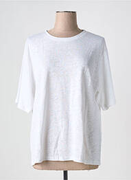 T-shirt col rond blanc SELECTED femme