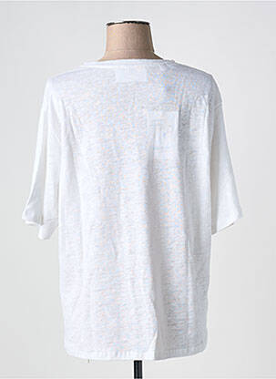 T-shirt col rond blanc SELECTED femme