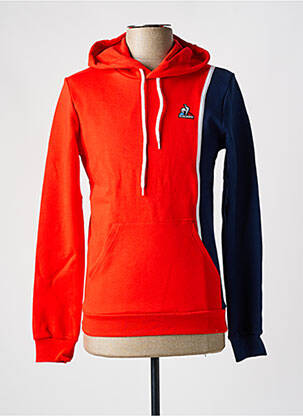 Sweat-shirt à capuche col rond rouge LE COQ SPORTIF homme