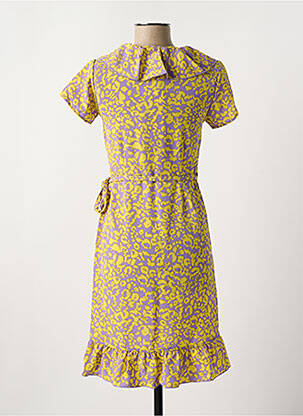 Robe mi-longue col v multicolore NOISY MAY femme