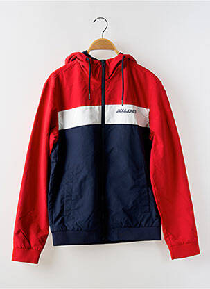Coupe-vent capuche rouge JACK & JONES homme