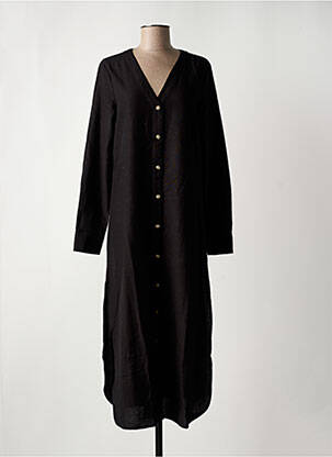Robe mi-longue col v noir VILA femme