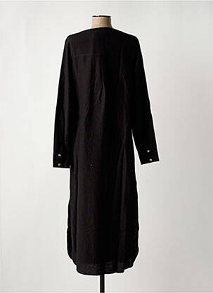 Robe mi-longue col v noir VILA femme