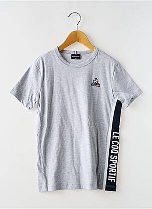 T-shirt col rond gris LE COQ SPORTIF enfant