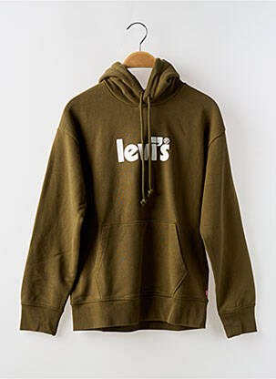 Sweat-shirt à capuche col rond vert LEVI'S femme