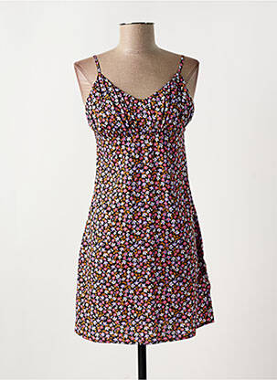 Robe courte col v noir NOISY MAY femme