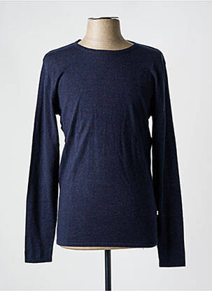 Sweat-shirt col rond bleu SELECTED homme
