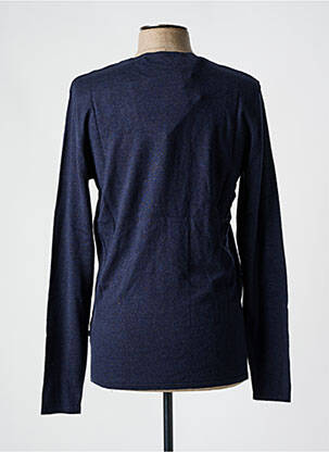 Sweat-shirt col rond bleu SELECTED homme