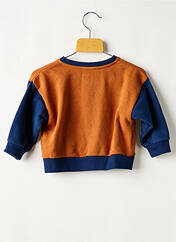 Gilet manches longues marron PETIT BATEAU pour garçon seconde vue