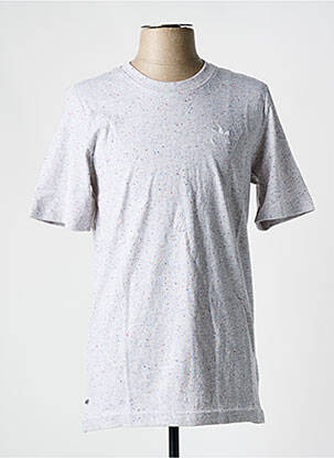T-shirt col rond gris ADIDAS homme