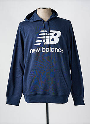Sweat-shirt à capuche capuche bleu NEW BALANCE homme