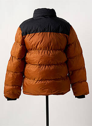 Doudoune col col montant marron SCHOTT femme
