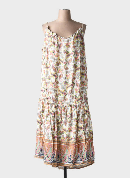 Robe mi-longue orange Y.A.S pour femme