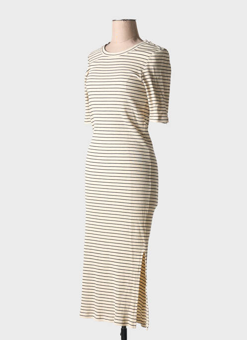 Robe longue beige SELECTED pour femme