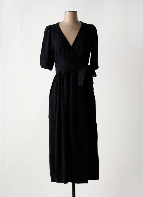 Robe mi-longue noir SELECTED pour femme