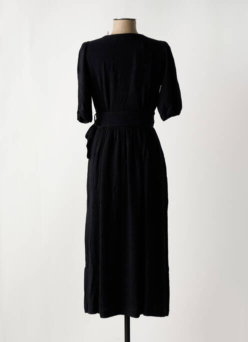 Robe mi-longue noir SELECTED pour femme