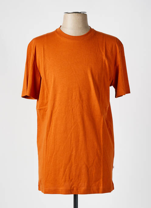 T-shirt marron SELECTED pour homme