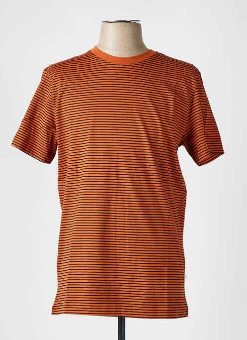T-shirt marron SELECTED pour homme