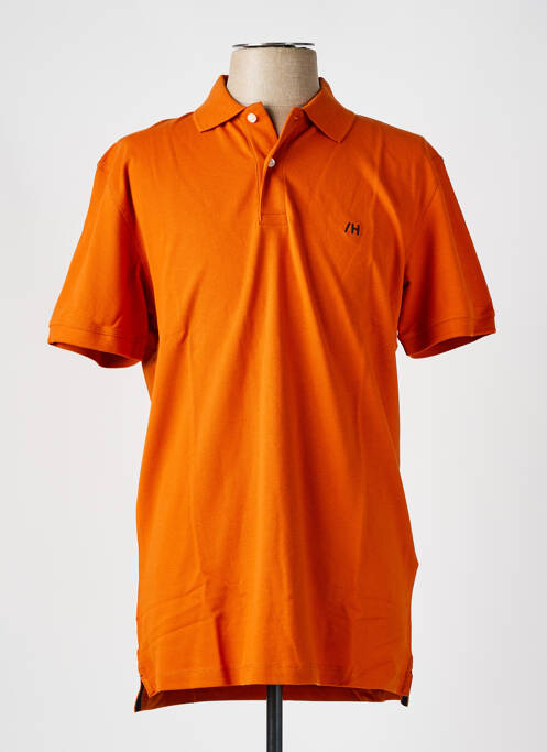 Polo orange SELECTED pour homme