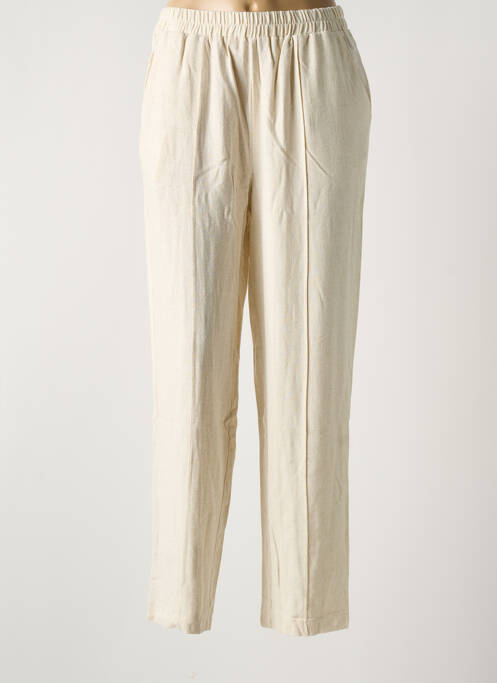 Pantalon droit beige Y.A.S pour femme