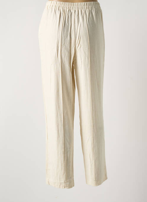 Pantalon droit beige Y.A.S pour femme