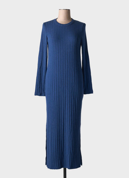 Robe mi-longue bleu THINKING MU pour femme