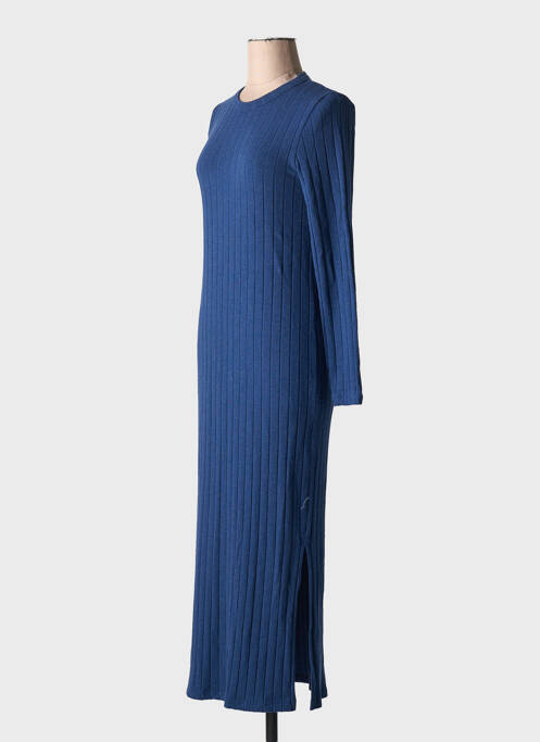 Robe mi-longue bleu THINKING MU pour femme