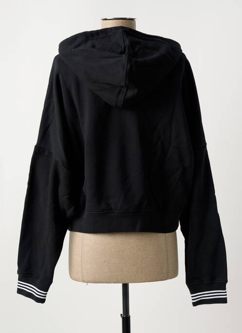 Sweat-shirt à capuche noir ADIDAS pour femme