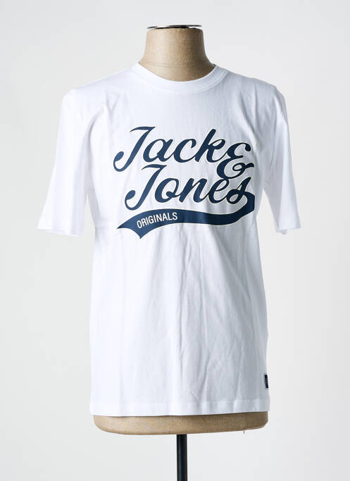 T-shirt blanc JACK & JONES pour homme