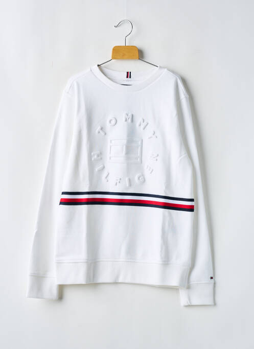 Sweat-shirt blanc TOMMY HILFIGER pour garçon