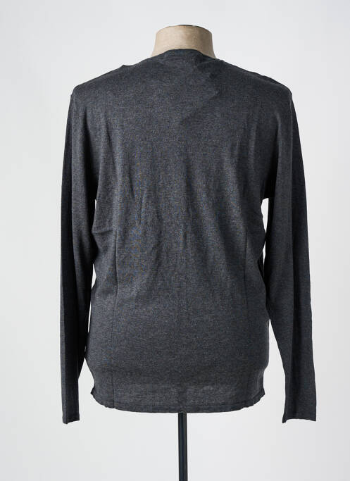 Pull col rond gris SELECTED homme