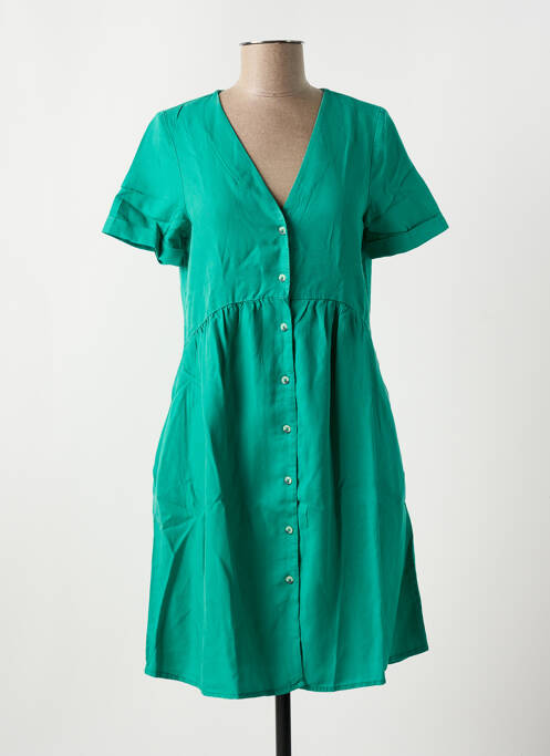 Robe courte vert PIECES pour femme