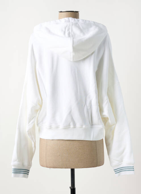 Sweat-shirt à capuche blanc ADIDAS pour femme