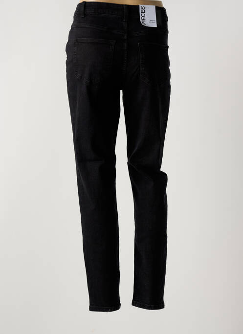 Jean coupe Mom noir PIECES pour femme