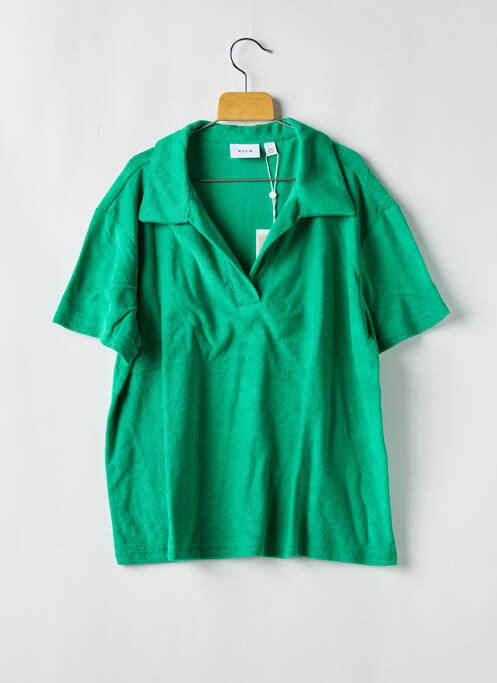 Polo vert VILA pour femme