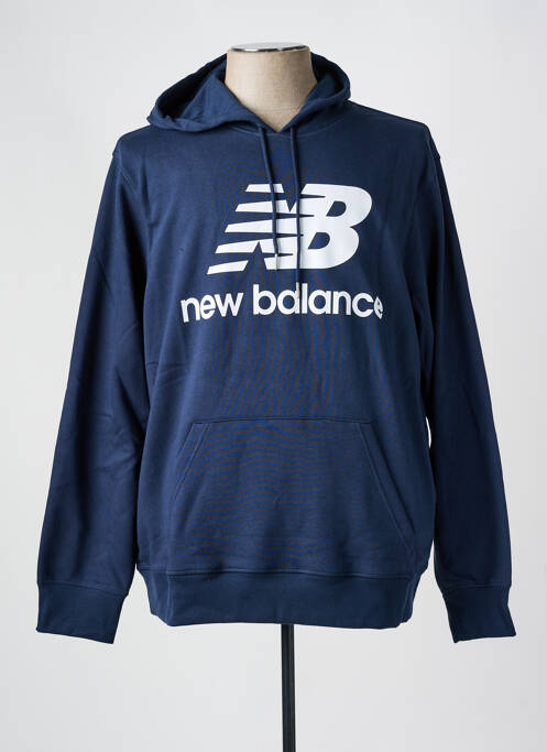 Sweat-shirt à capuche bleu NEW BALANCE pour homme