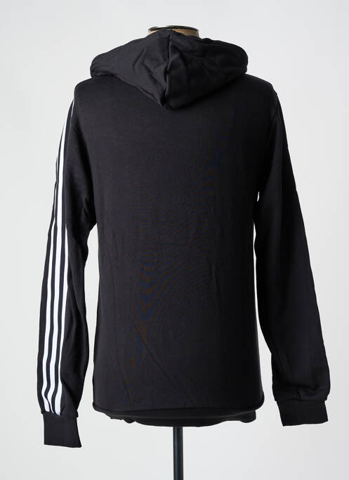 Sweat-shirt à capuche noir ADIDAS pour homme