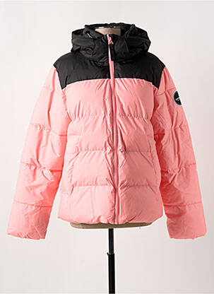 Doudoune col col montant rose ICEPEAK femme