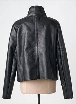Veste simili cuir noir IKKS femme