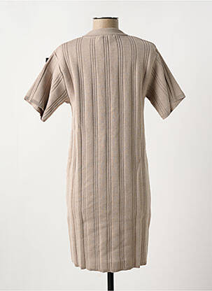 Robe courte col v beige NA-KD femme