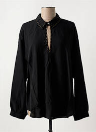 Blouse col v noir THE KORNER femme