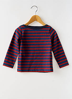 T-shirt col rond bleu PETIT BATEAU enfant
