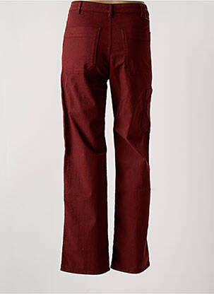 Pantalon droit rouge LEON & HARPER femme