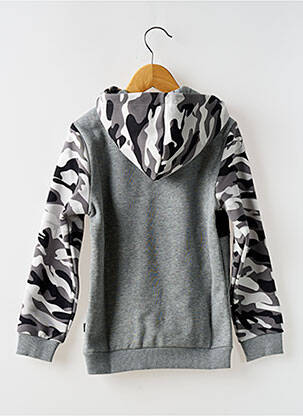 Sweat-shirt à capuche col rond noir PUMA garçon