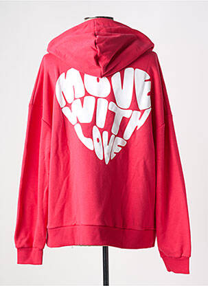 Sweat-shirt à capuche col rond rose NA-KD femme