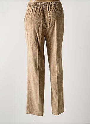 Pantalon droit beige LEON & HARPER femme