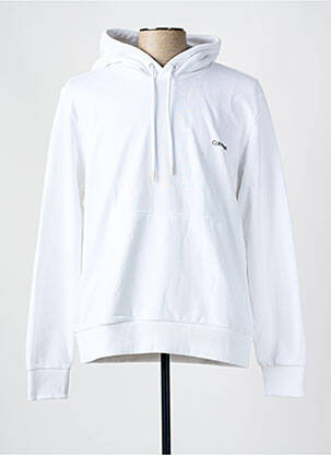 Sweat-shirt à capuche blanc CALVIN KLEIN homme